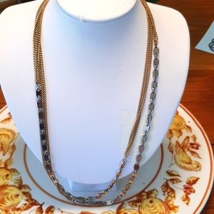 Multi strand Mixed Metal Necklace
